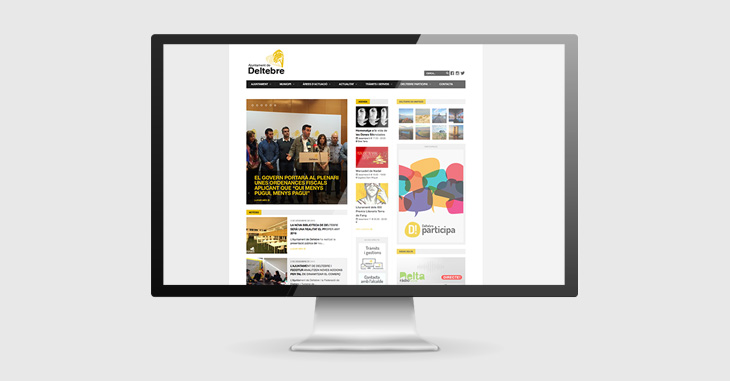 Disseny web de l'Ajuntament de Deltebre