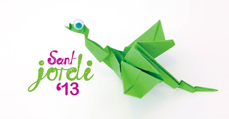 Disseny de la imatge de Sant Jordi 2013 a Deltebre