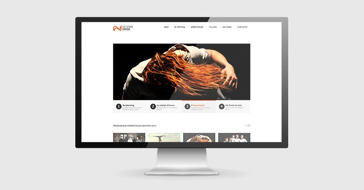 Pàgina web del Festival Deltebre Dansa 2013
